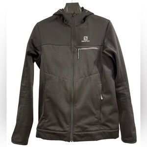 Salomon Hooded Men's Black Jacket